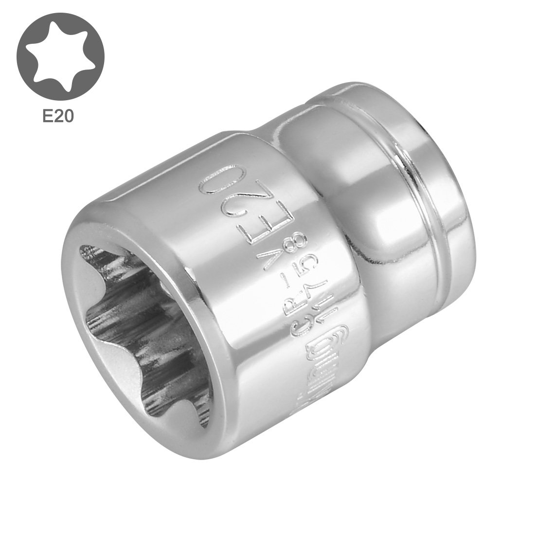 Amazon.com: uxcell 3/8-inch Drive E20 External Torx Shallow Socket